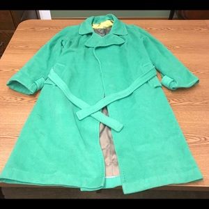 Fabulous long, green Coat.